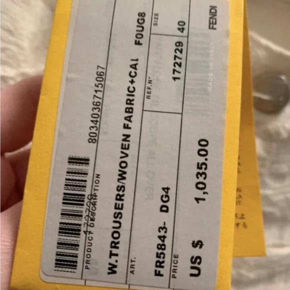 BNWT unique Fendi jean pants - Picture 3 of 8